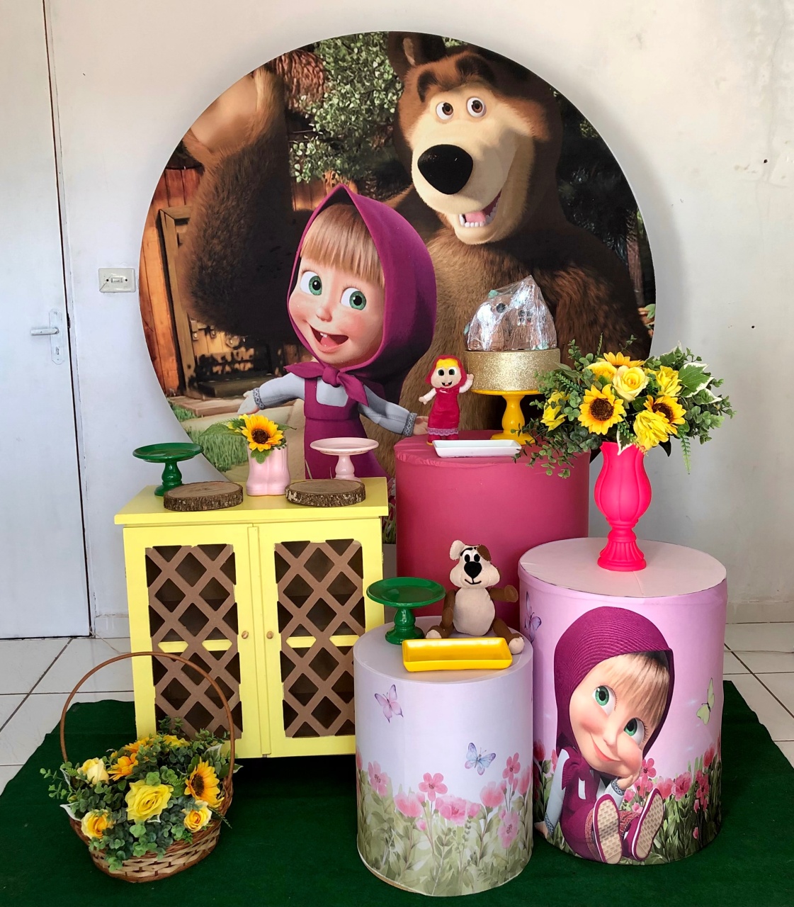 Kit Masha E O Urso  2.0 Com Balões de Brinde - Cantinho Da Alegria Festas