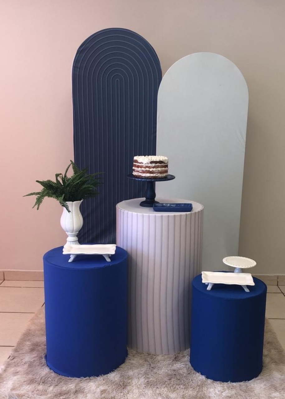 Kit Azul E Branco  - Cantinho Da Alegria Festas