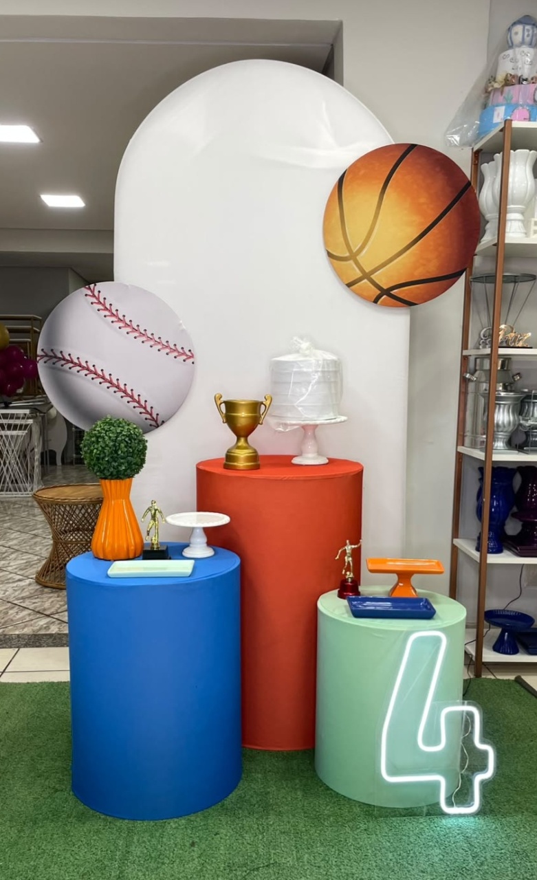 Kit Esportes Basket E Basebal - Cantinho Da Alegria Festas
