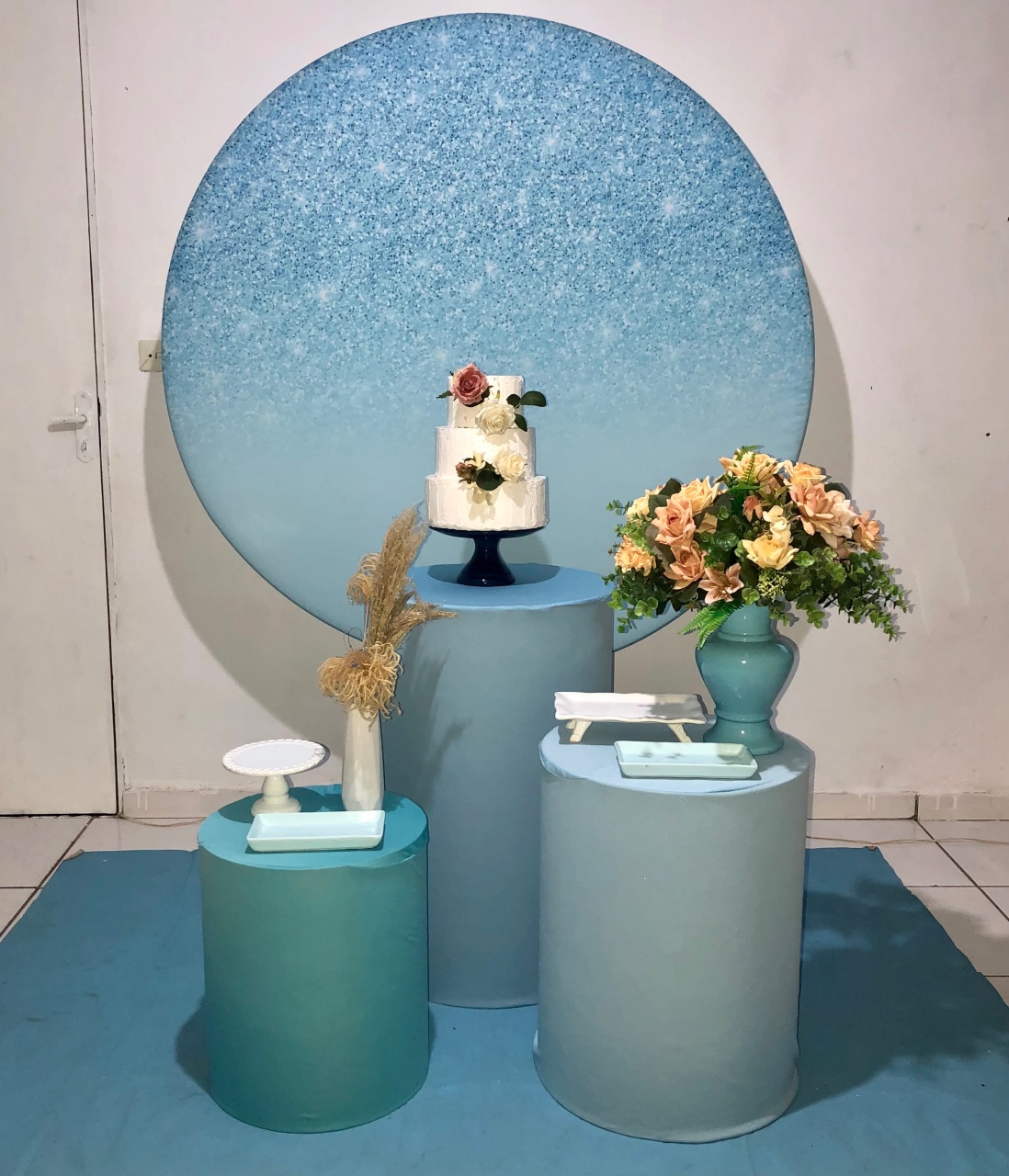 Kit Glitter Azul  - Cantinho Da Alegria Festas