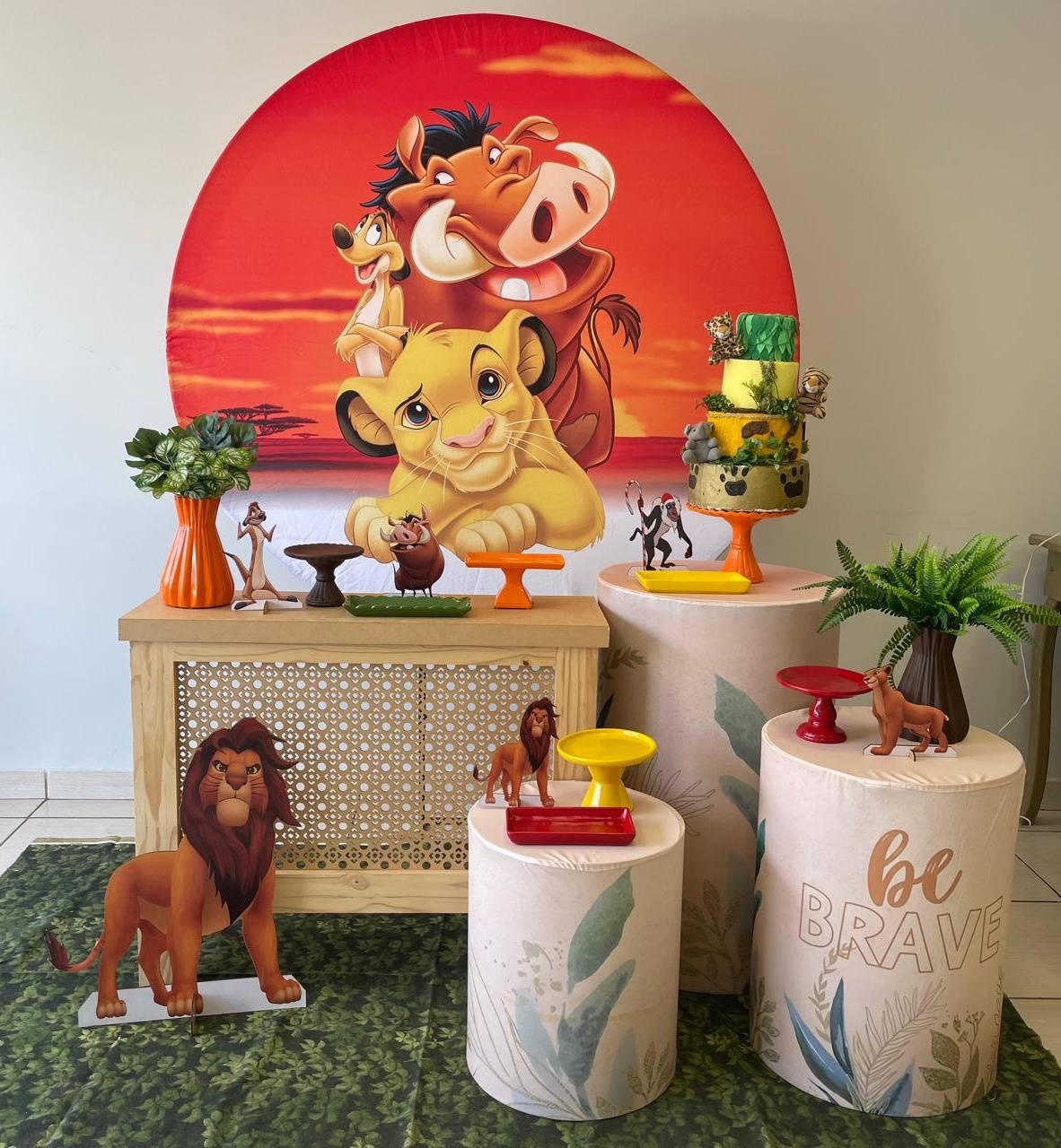 Kit Rei Leão 2.0 Com Balões de Brinde  - Cantinho Da Alegria Festas