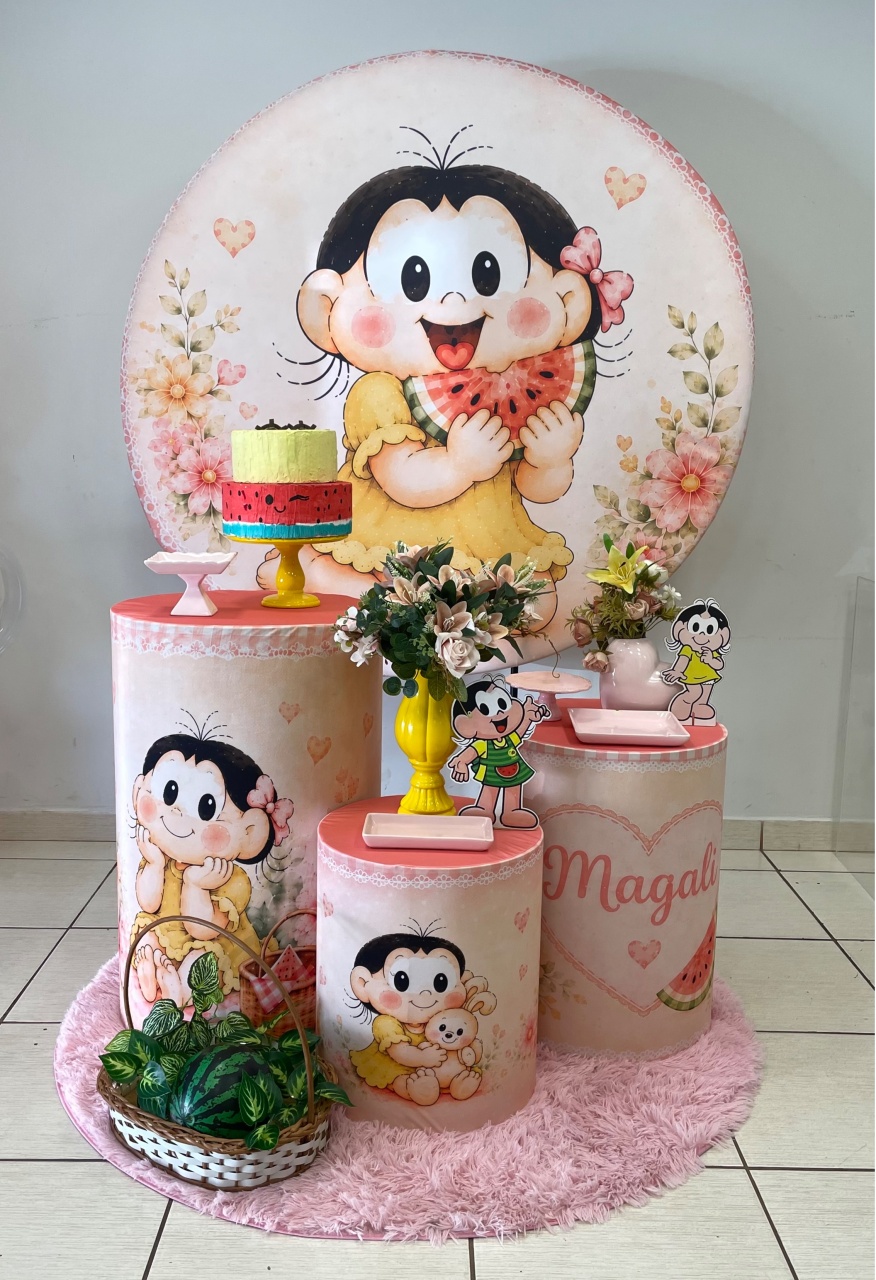 Kit Magali Aquarela - Cantinho Da Alegria Festas