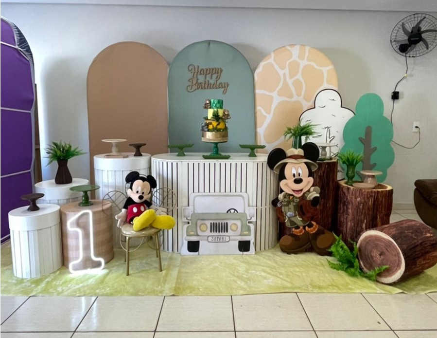 Kit Luxo Safari Do Mickey - Cantinho Da Alegria Festas