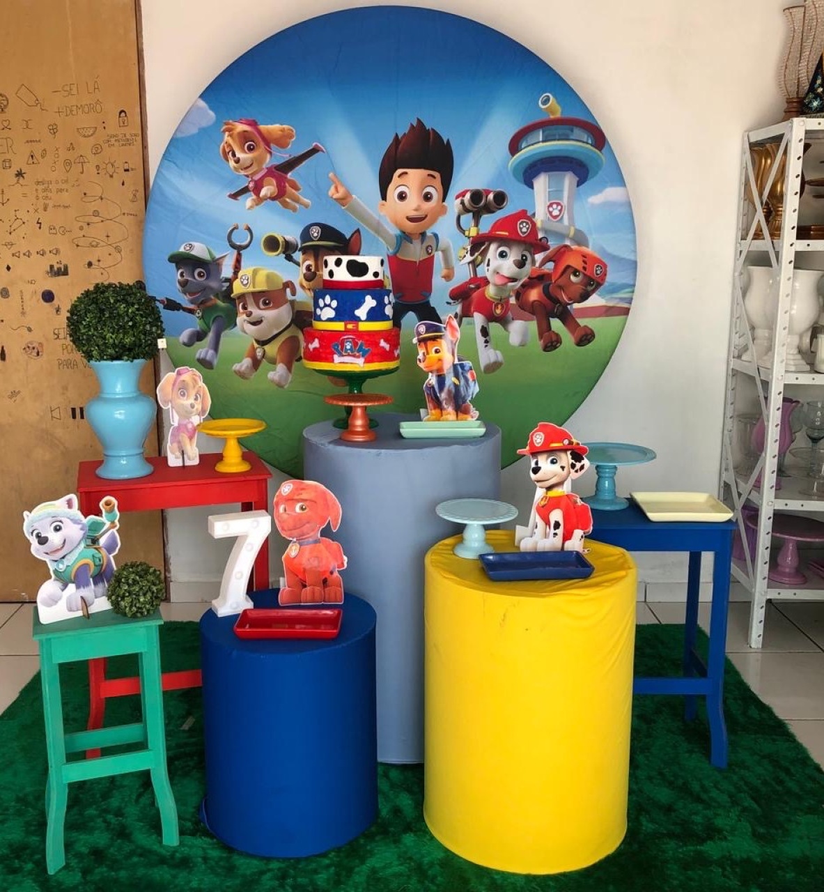 Kit 2.0 Patrulha Canina Com Balões de Brinde  - Cantinho Da Alegria Festas