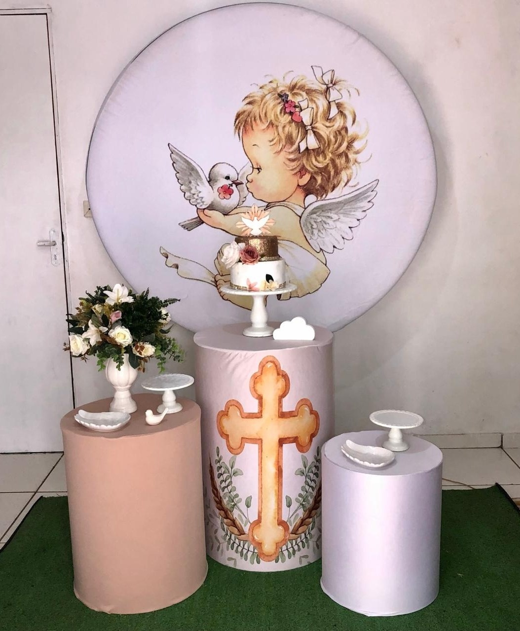 Kit Batizado Anjinha 2 - Cantinho Da Alegria Festas