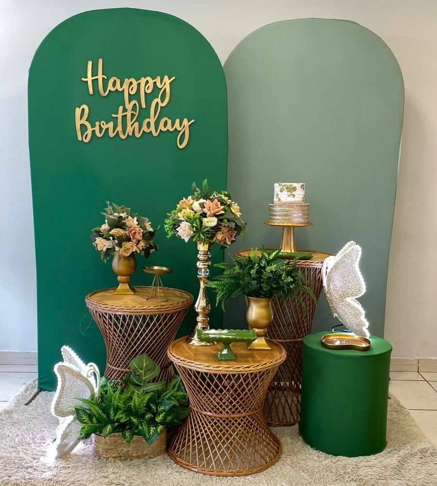 Locação Borboletas Verde  - Cantinho Da Alegria Festas