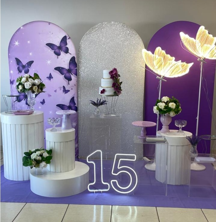Locação Borboletas Lavanda - Cantinho Da Alegria Festas