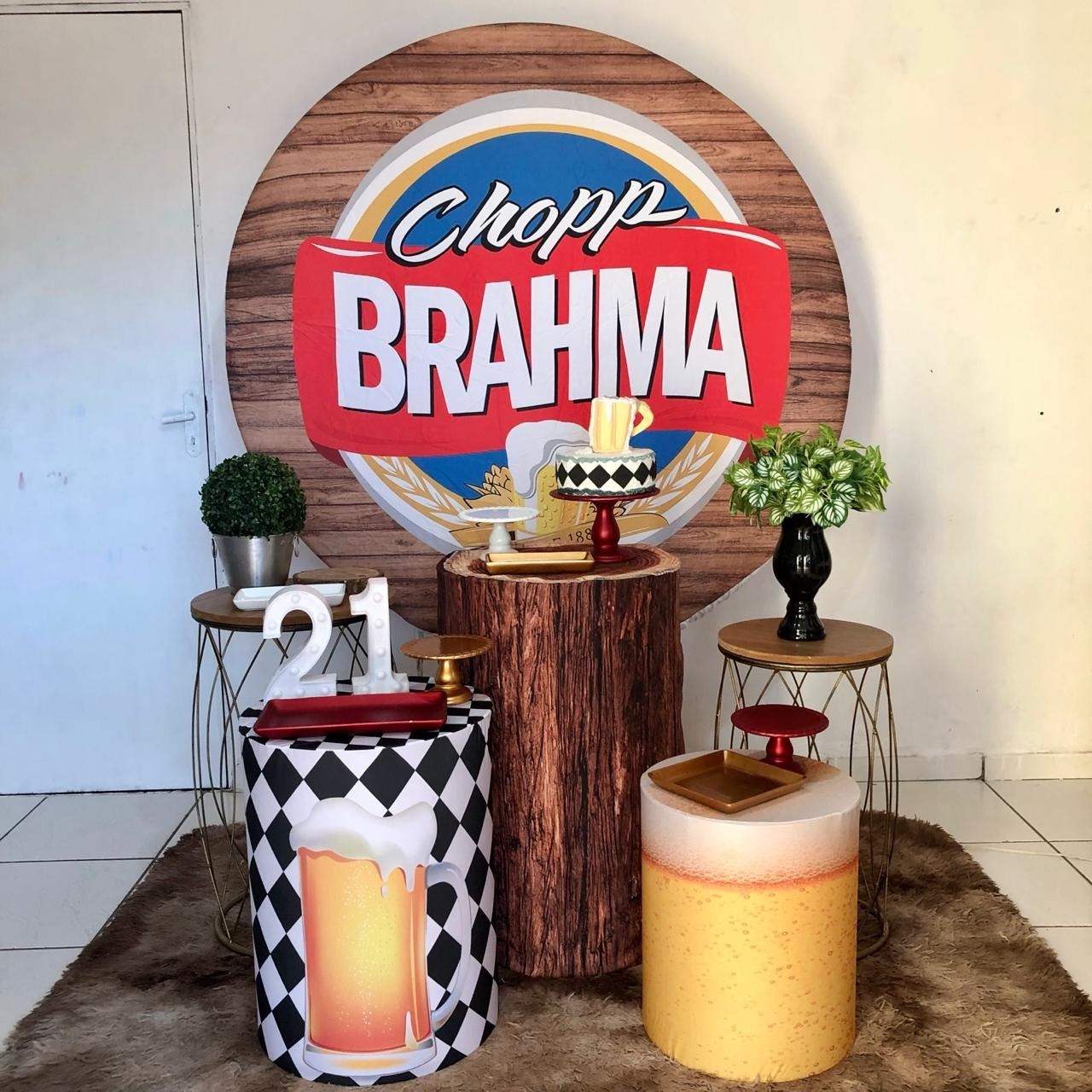Kit Bebida Brahma 2.0 Com Balões de Brinde  - Cantinho Da Alegria Festas