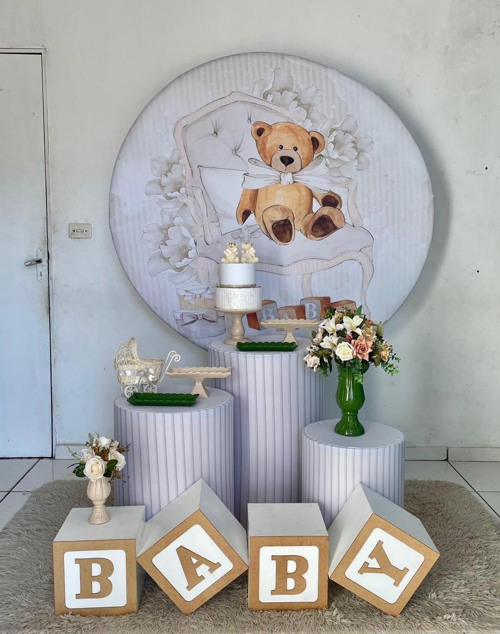 Kit Chá Revelação Urso 2 - Cantinho Da Alegria Festas