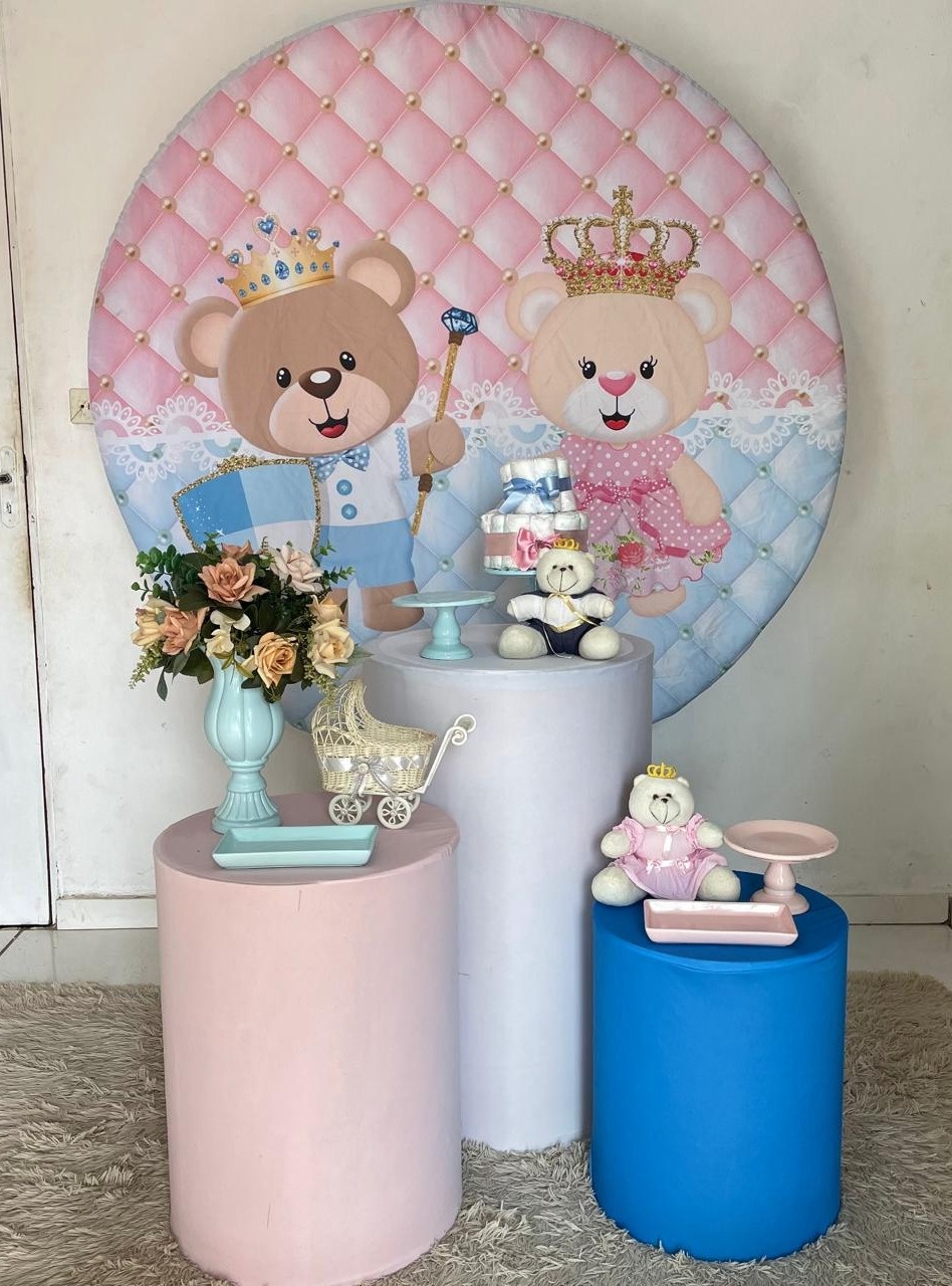 Kit Chá Ursinhos Rosa E Azul  - Cantinho Da Alegria Festas