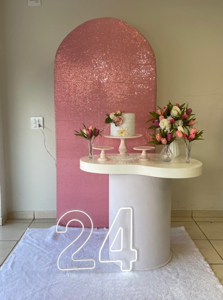 Kit Paetê Rosa - Cantinho Da Alegria Festas