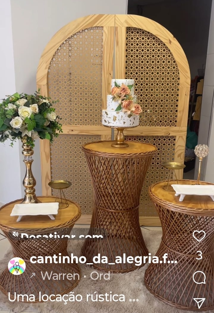 Kit Vime E Palha Indiana  - Cantinho Da Alegria Festas