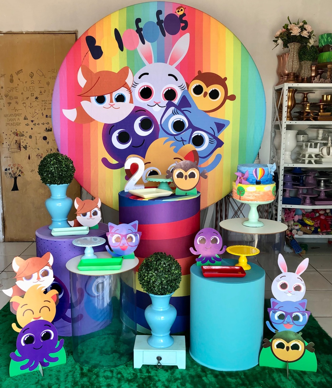 Kit Bolofofos  2.0 Com Balões de Brinde - Cantinho Da Alegria Festas