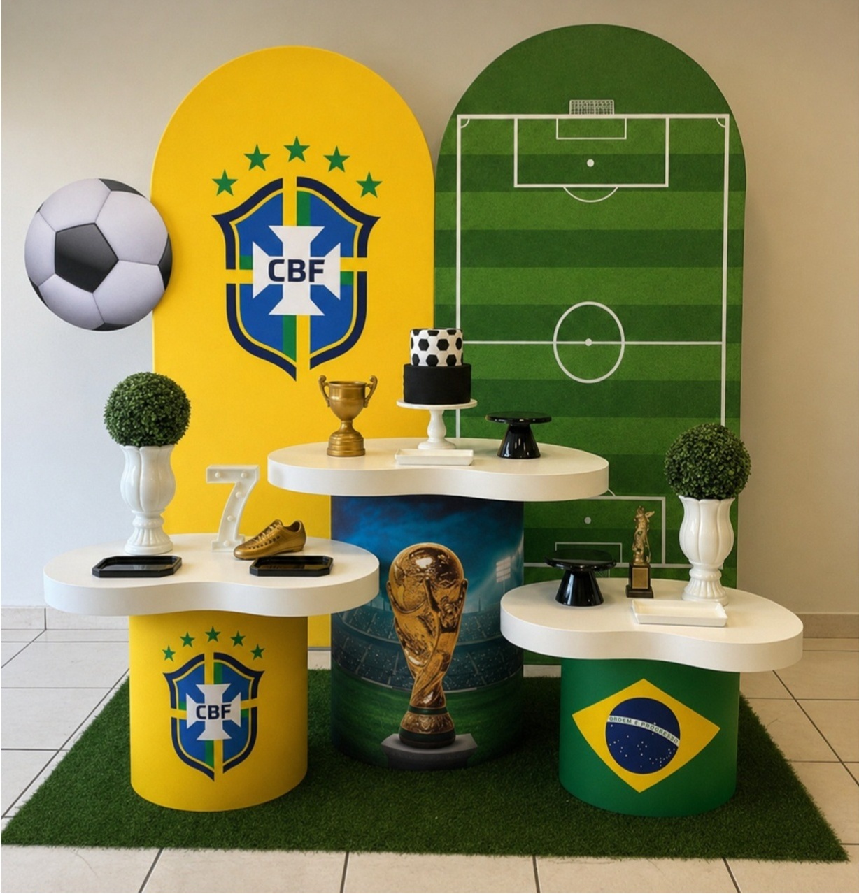 Kit Orgânico Brasil Copa Do Mundo - Cantinho Da Alegria Festas