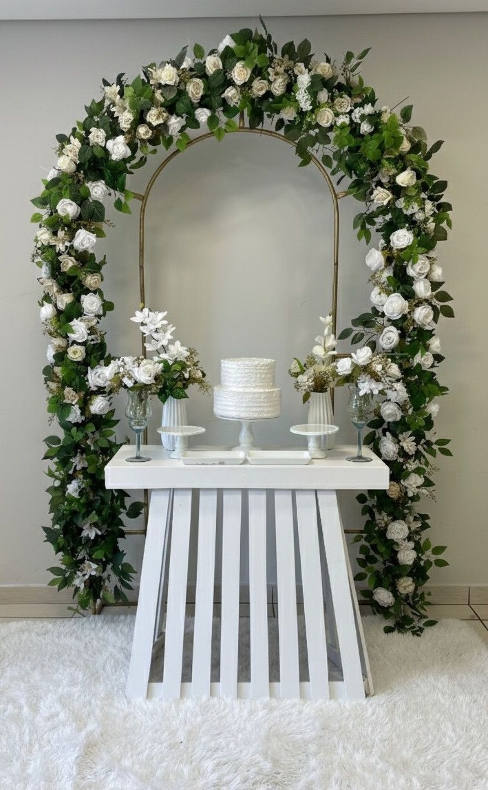 Casamento Portal Florido - Cantinho Da Alegria Festas