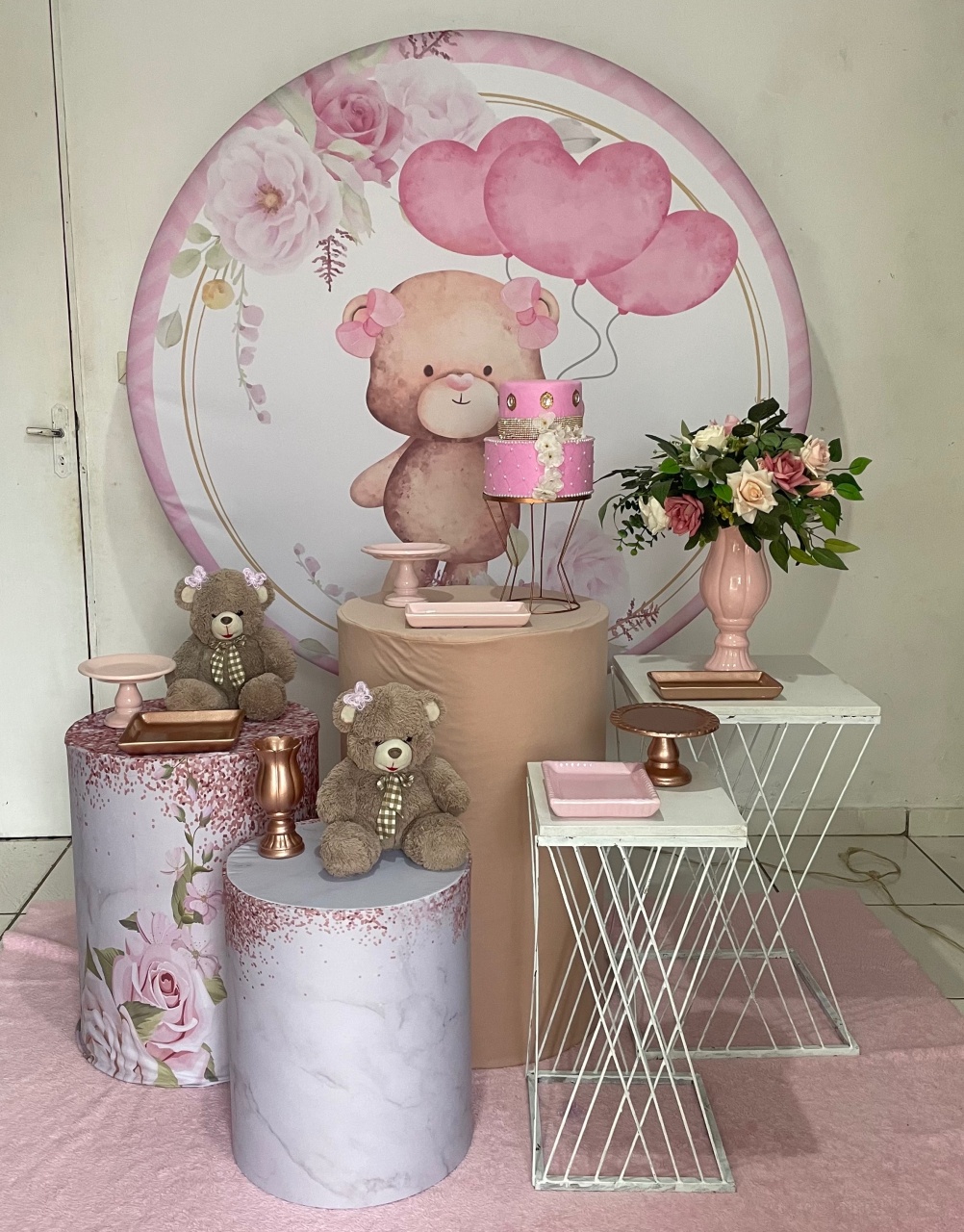 Kit Ursinha  2.0 Com Balões de Brinde - Cantinho Da Alegria Festas