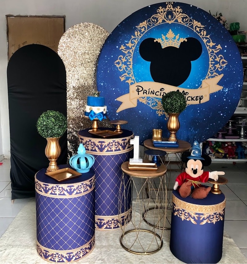 Composição Mickey Príncipe Com Balões de Brinde  - Cantinho Da Alegria Festas