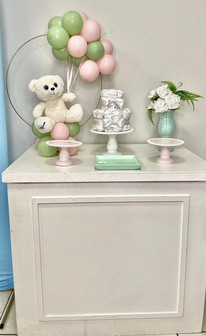 Mini Kit Chá Revelação Urso Com Balões - Cantinho Da Alegria Festas