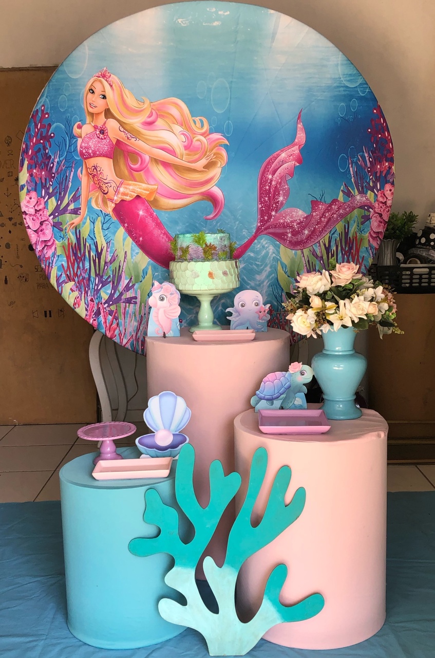 Kit Barbie Sereia  - Cantinho Da Alegria Festas