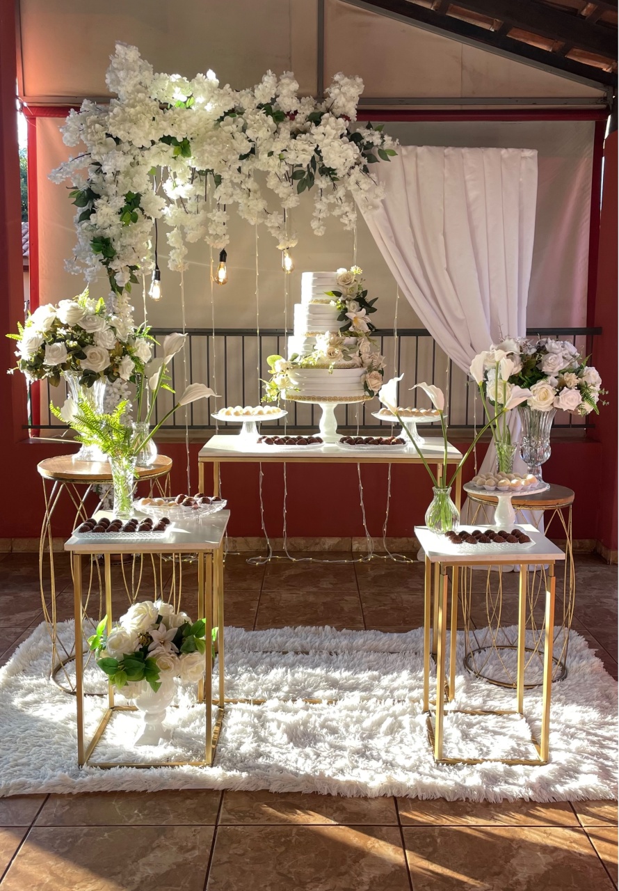 Casamento Branco Luxo - Cantinho Da Alegria Festas
