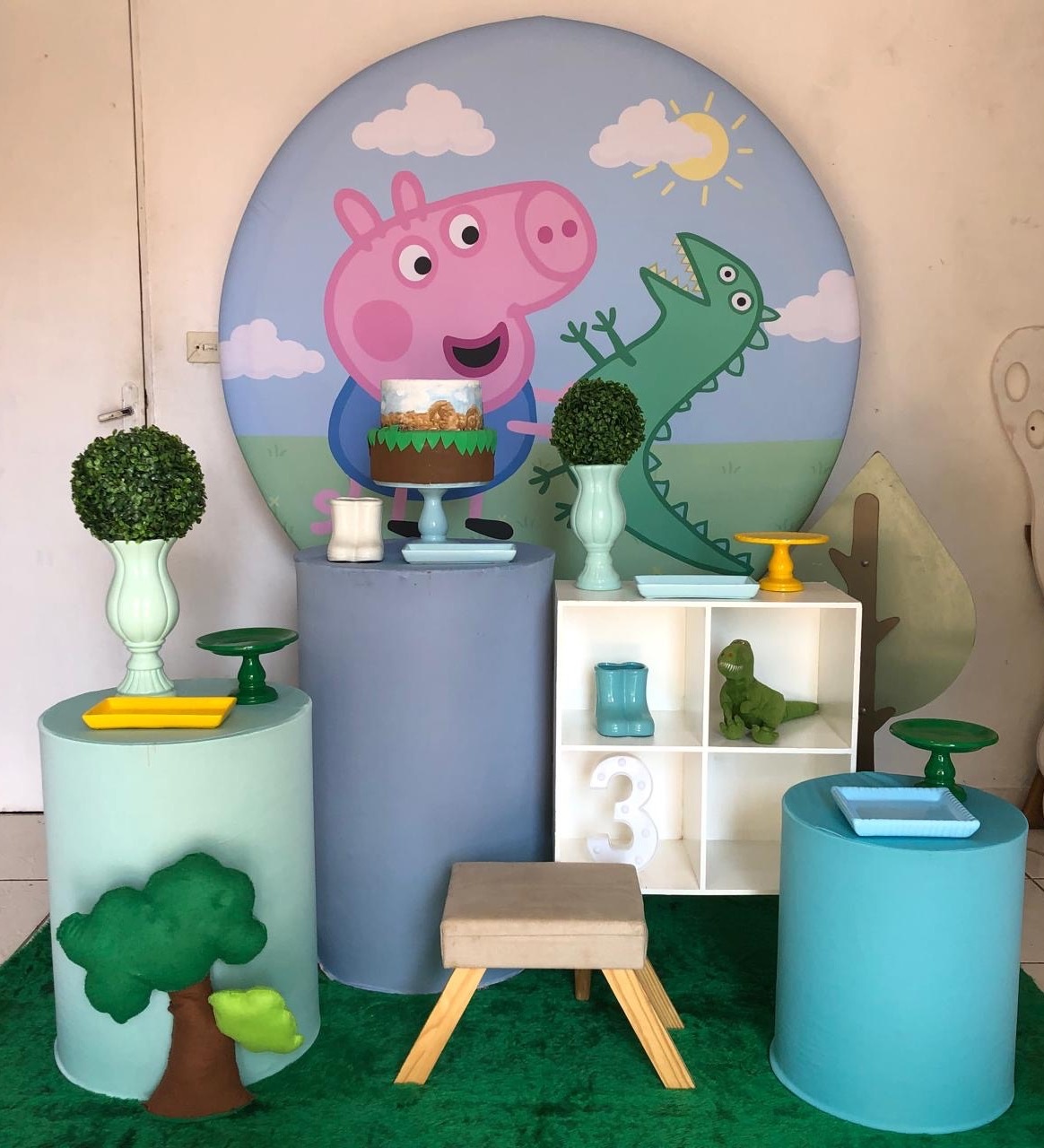 Kit George Pig  2.0 Com Balões de Brinde - Cantinho Da Alegria Festas
