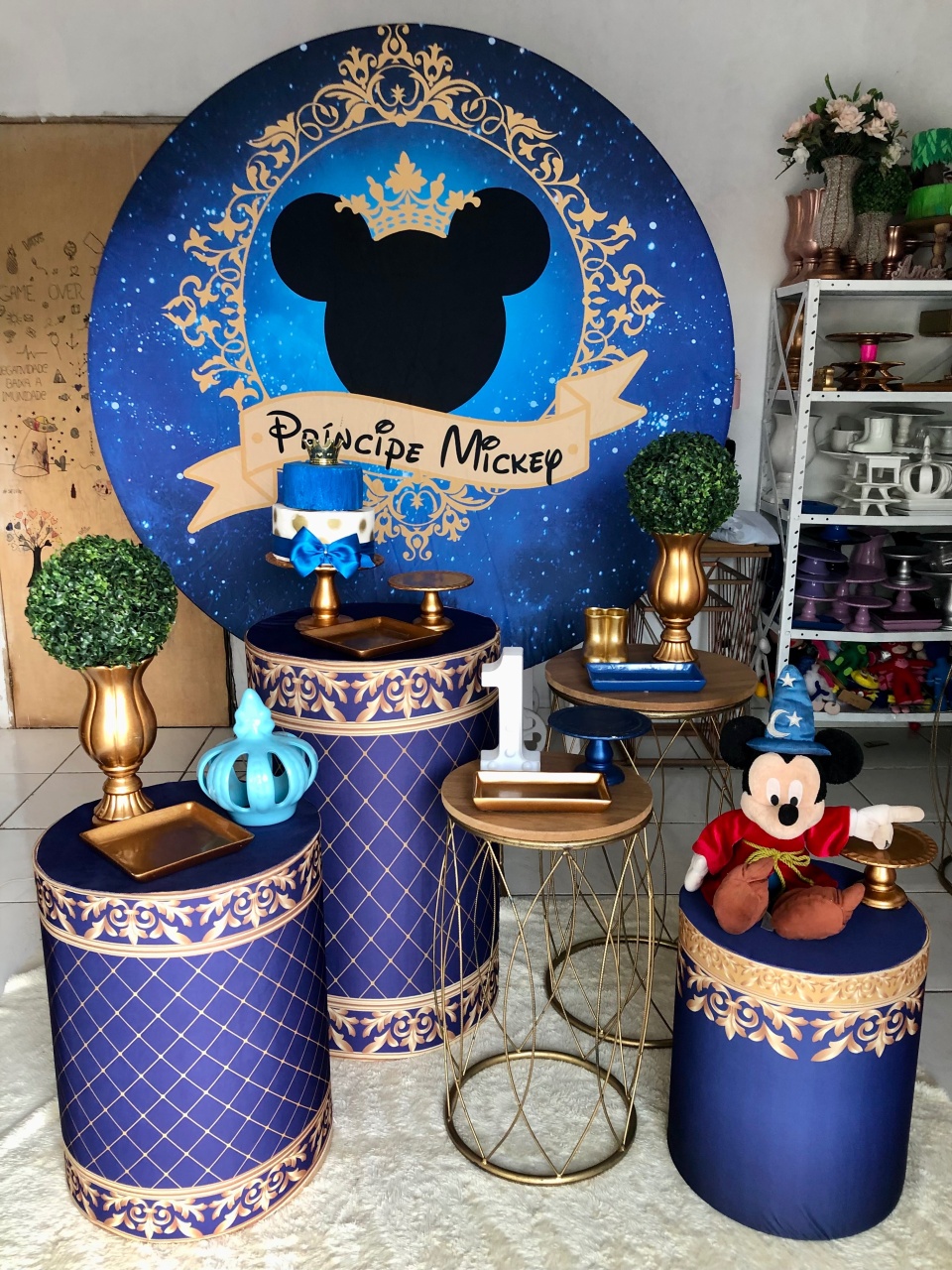 Kit Principe Mickey 2.0 Com Balões de Brinde  - Cantinho Da Alegria Festas