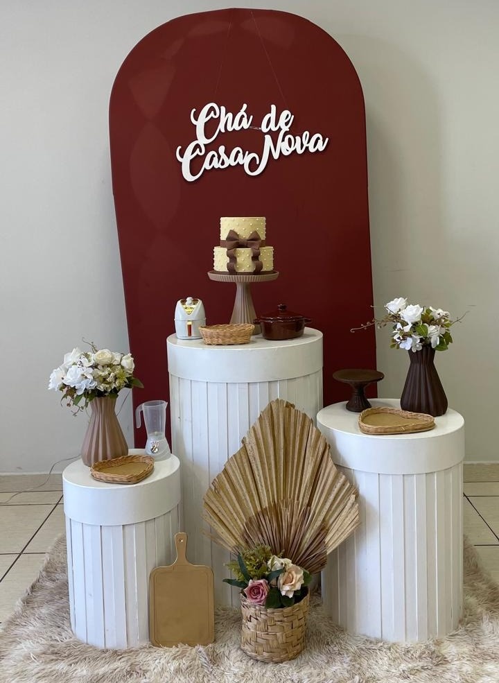 Kit Chá de Casa Nova Marrom - Cantinho Da Alegria Festas