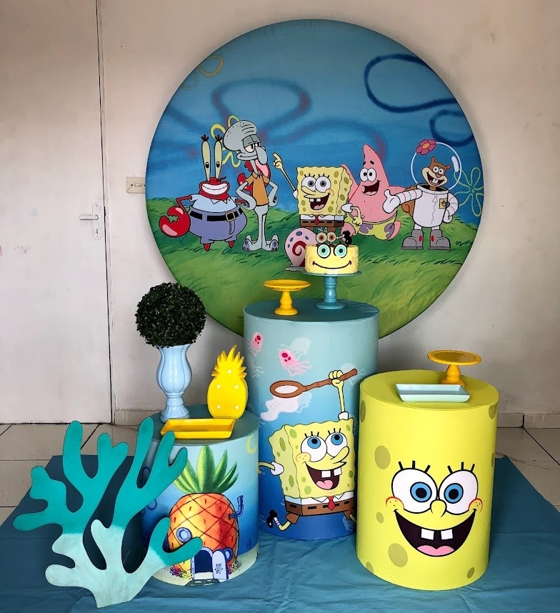 Kit Bob Esponja 2 - Cantinho Da Alegria Festas