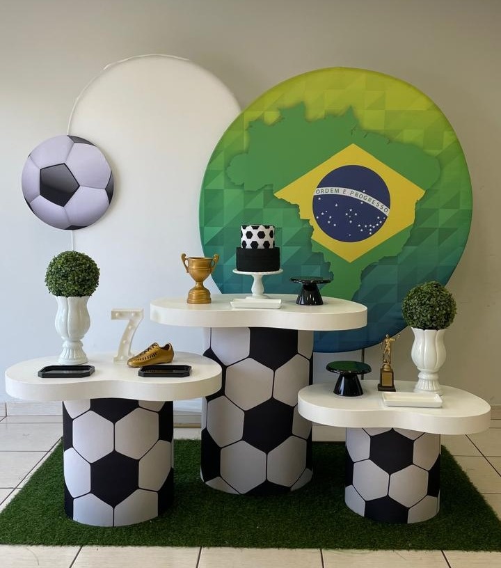 Kit Orgânico Copa Do Mundo Bandeira  - Cantinho Da Alegria Festas