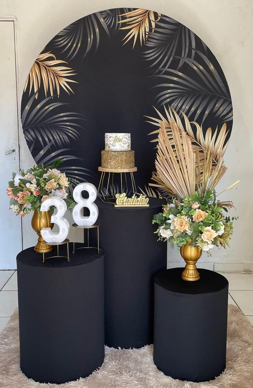 Kit Folhas Douradas - Cantinho Da Alegria Festas