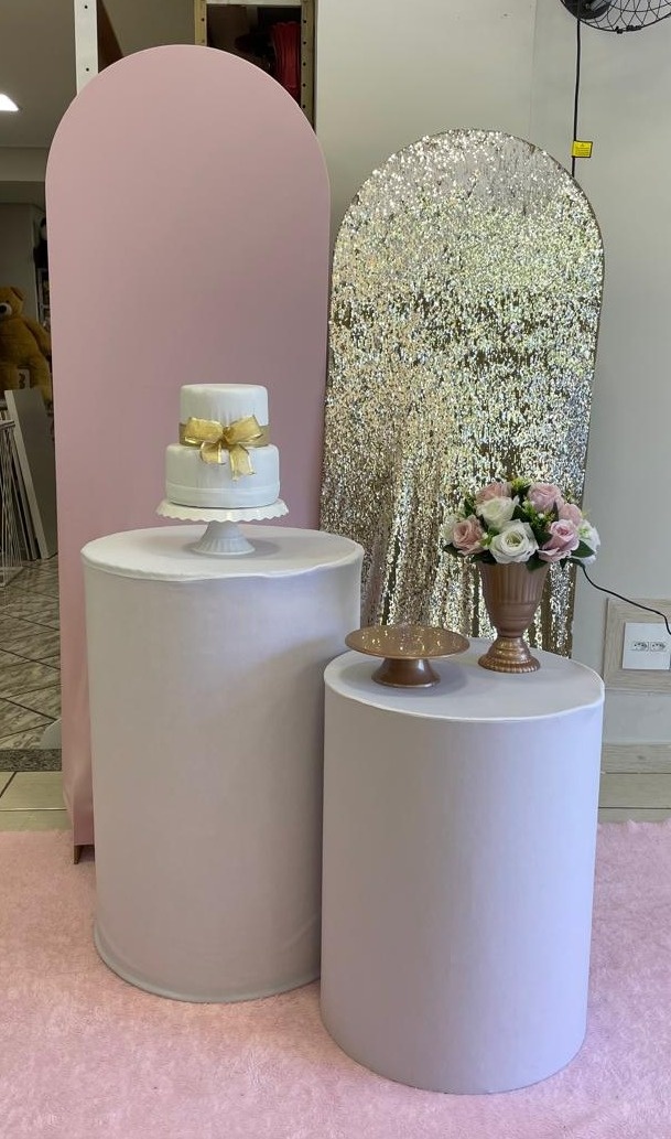 Kit Rosa E Dourado - Cantinho Da Alegria Festas