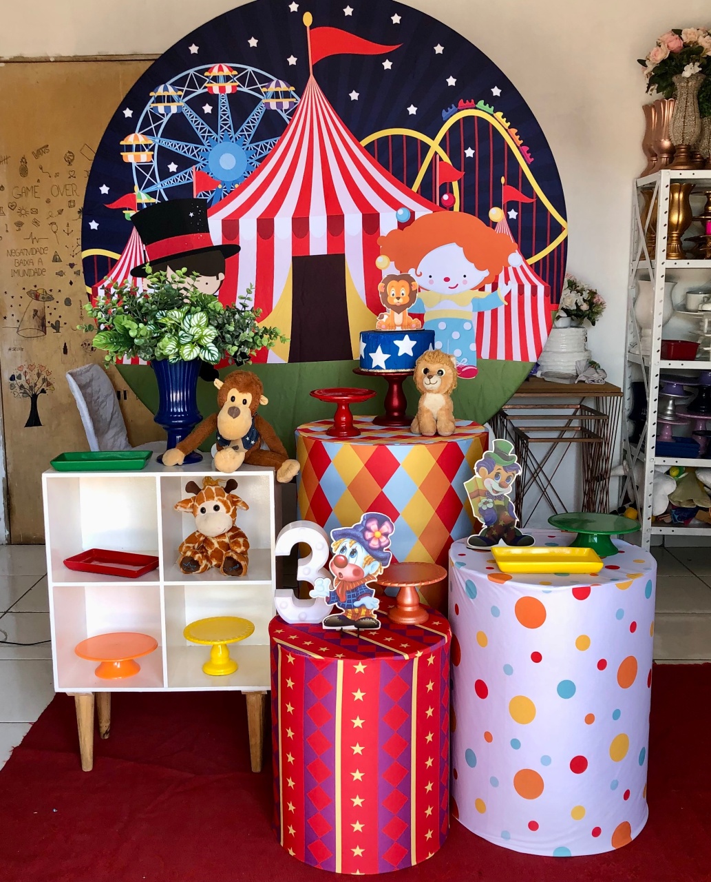 Kit Circo  2.0 Com Balões de Brinde - Cantinho Da Alegria Festas