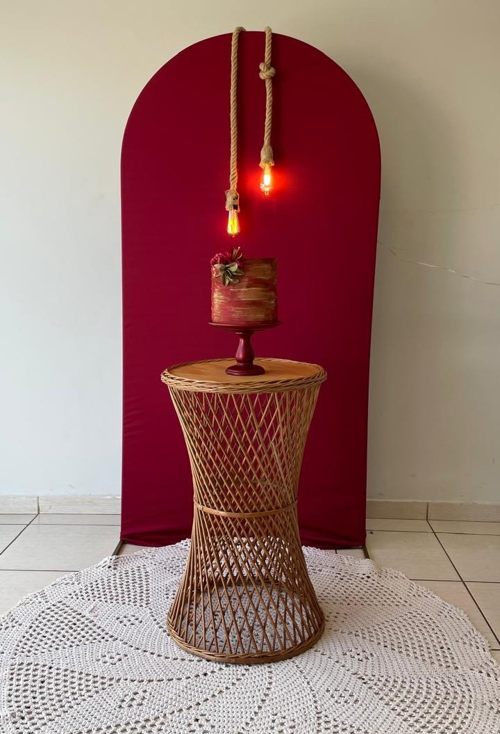 Kit Mini Table Vime Marsala - Cantinho Da Alegria Festas