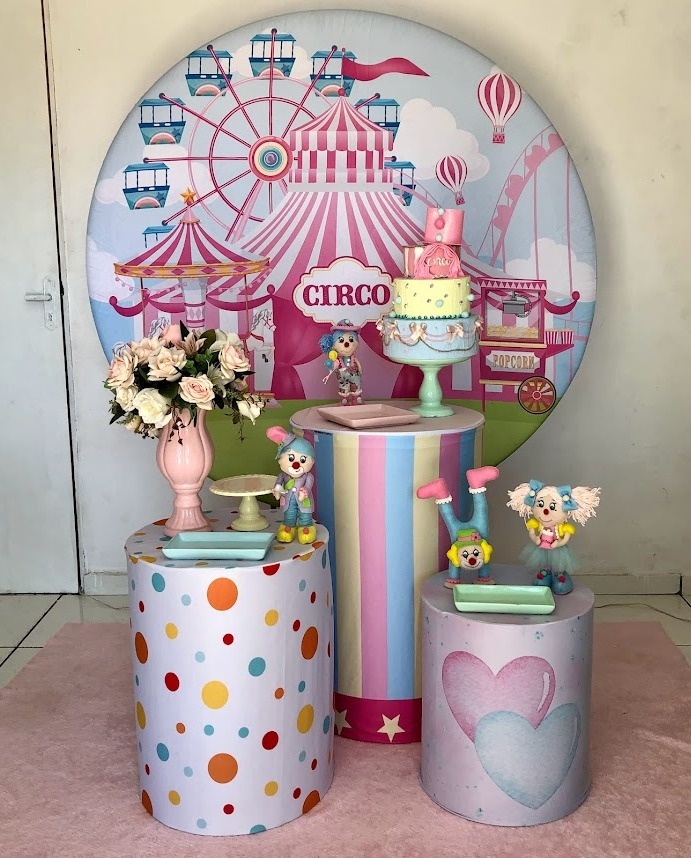 Kit Circo Rosa 2 - Cantinho Da Alegria Festas
