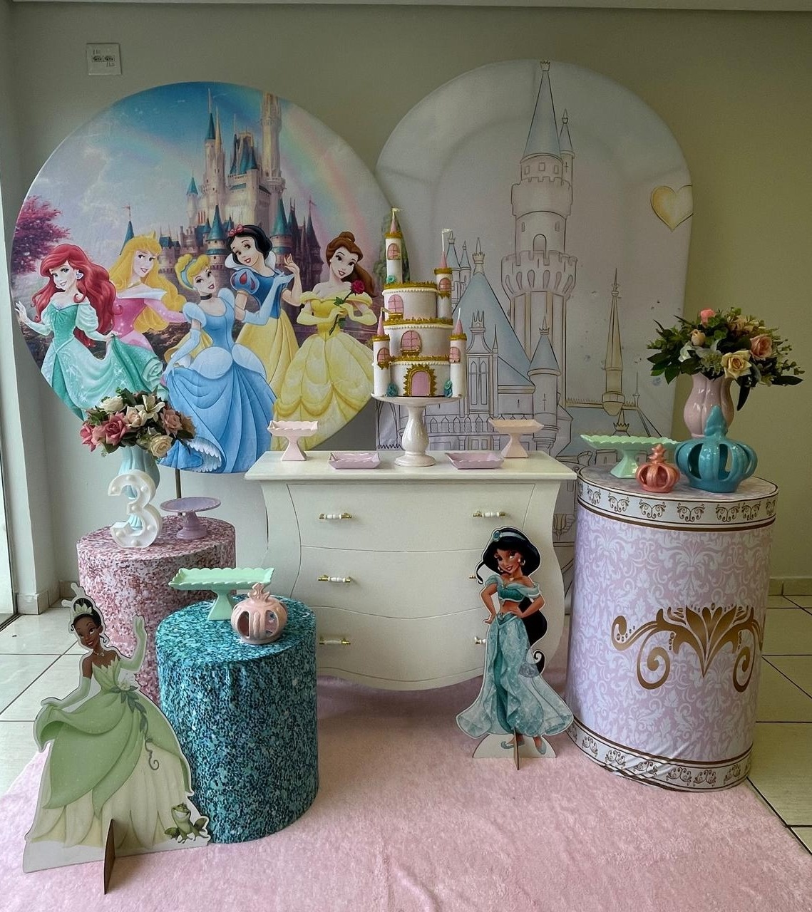 Composição Princesas  - Cantinho Da Alegria Festas