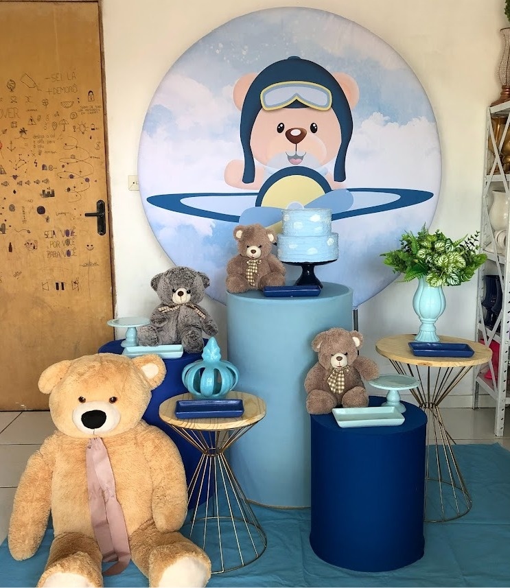 Urso Aviador - Cantinho Da Alegria Festas