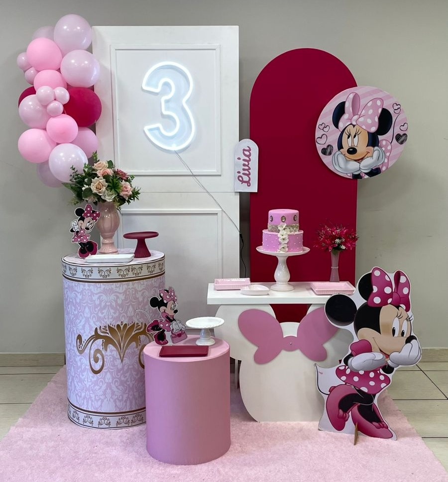 Kit Personalizado Minnie Rosa - Cantinho Da Alegria Festas