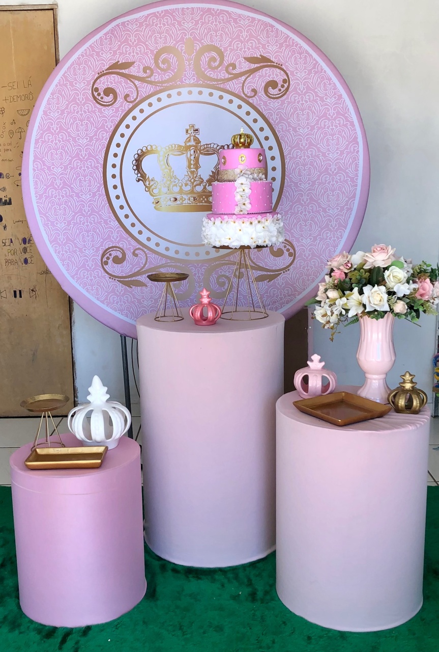 Kit Realeza Rosa  - Cantinho Da Alegria Festas