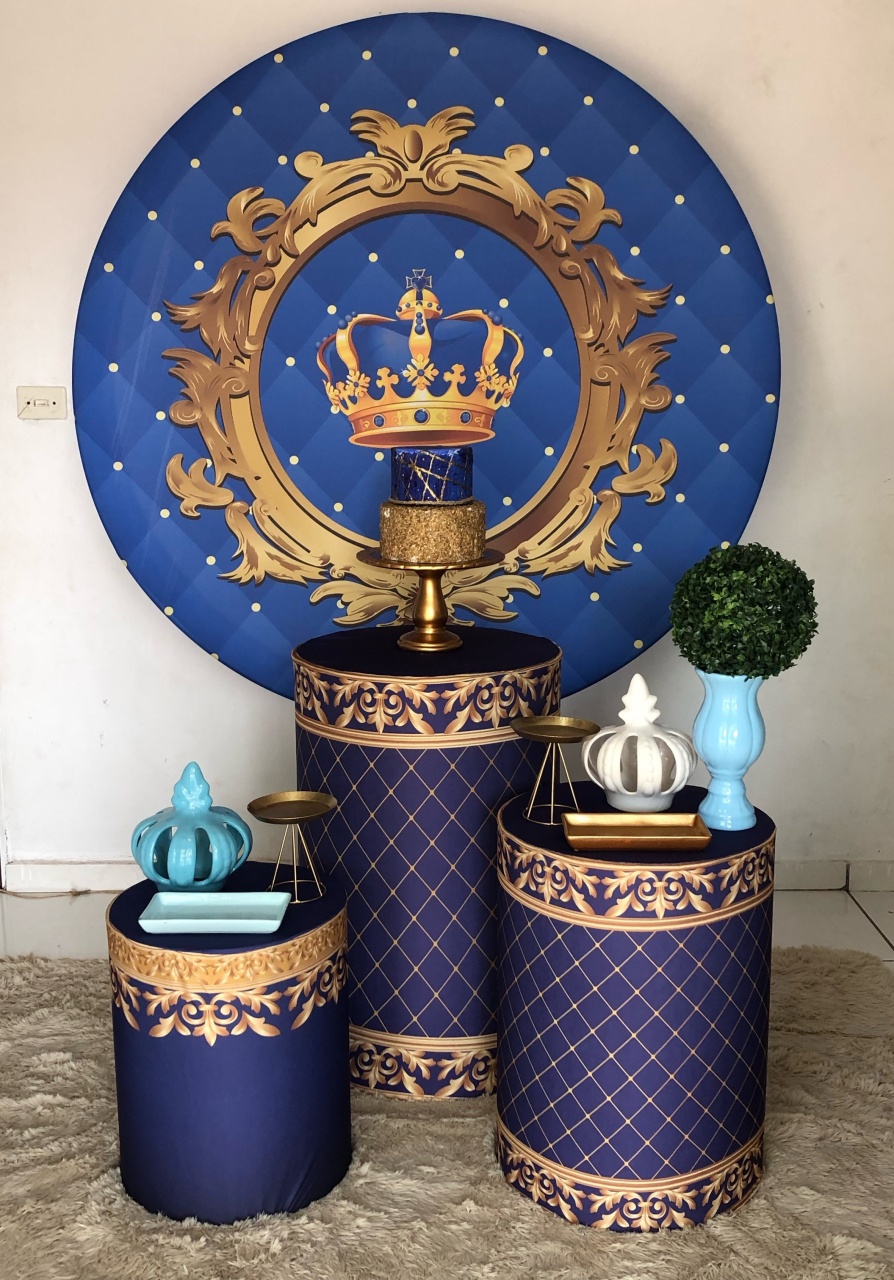 Kit Realeza Azul 2 - Cantinho Da Alegria Festas