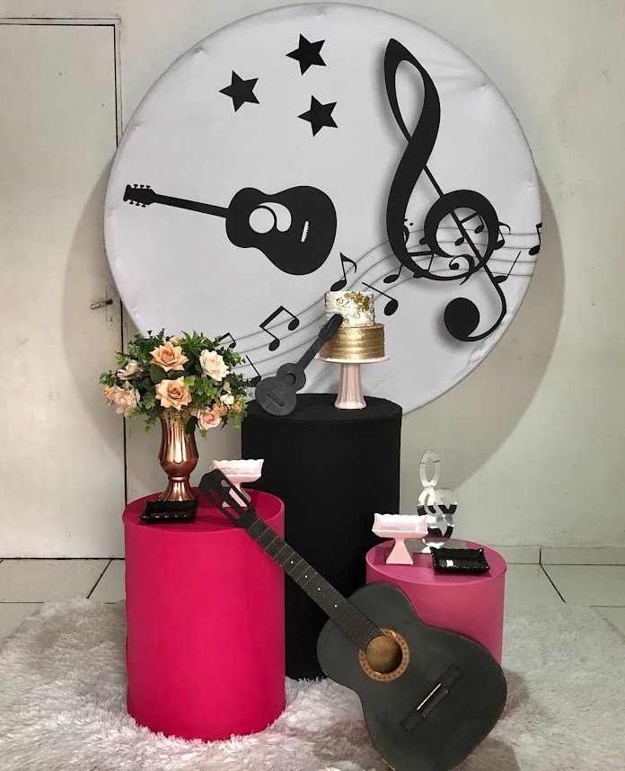 Kit Musica Feminino  - Cantinho Da Alegria Festas
