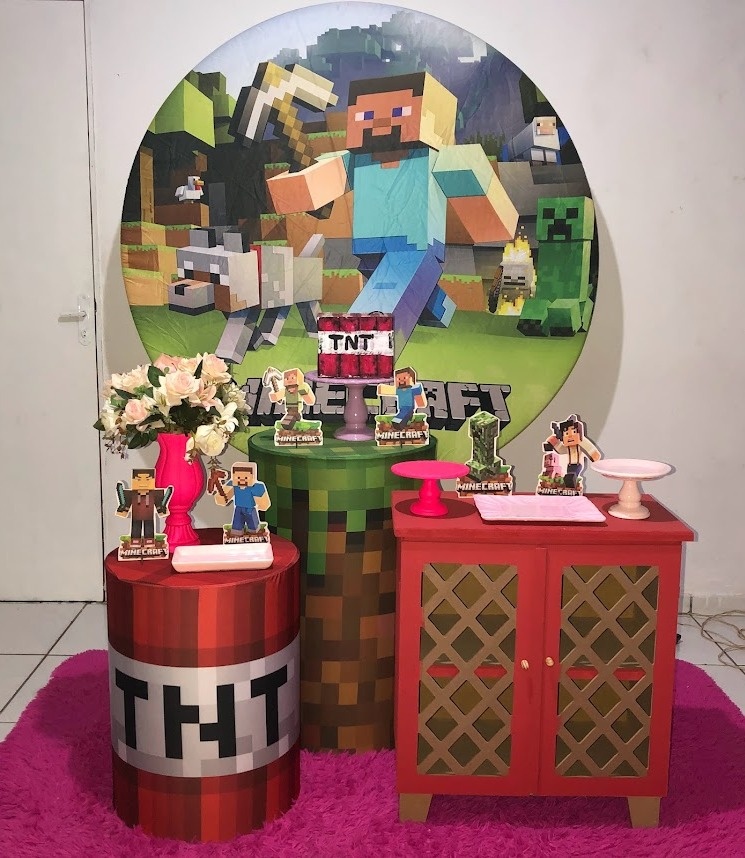 Kit Minecraft 2 - Cantinho Da Alegria Festas