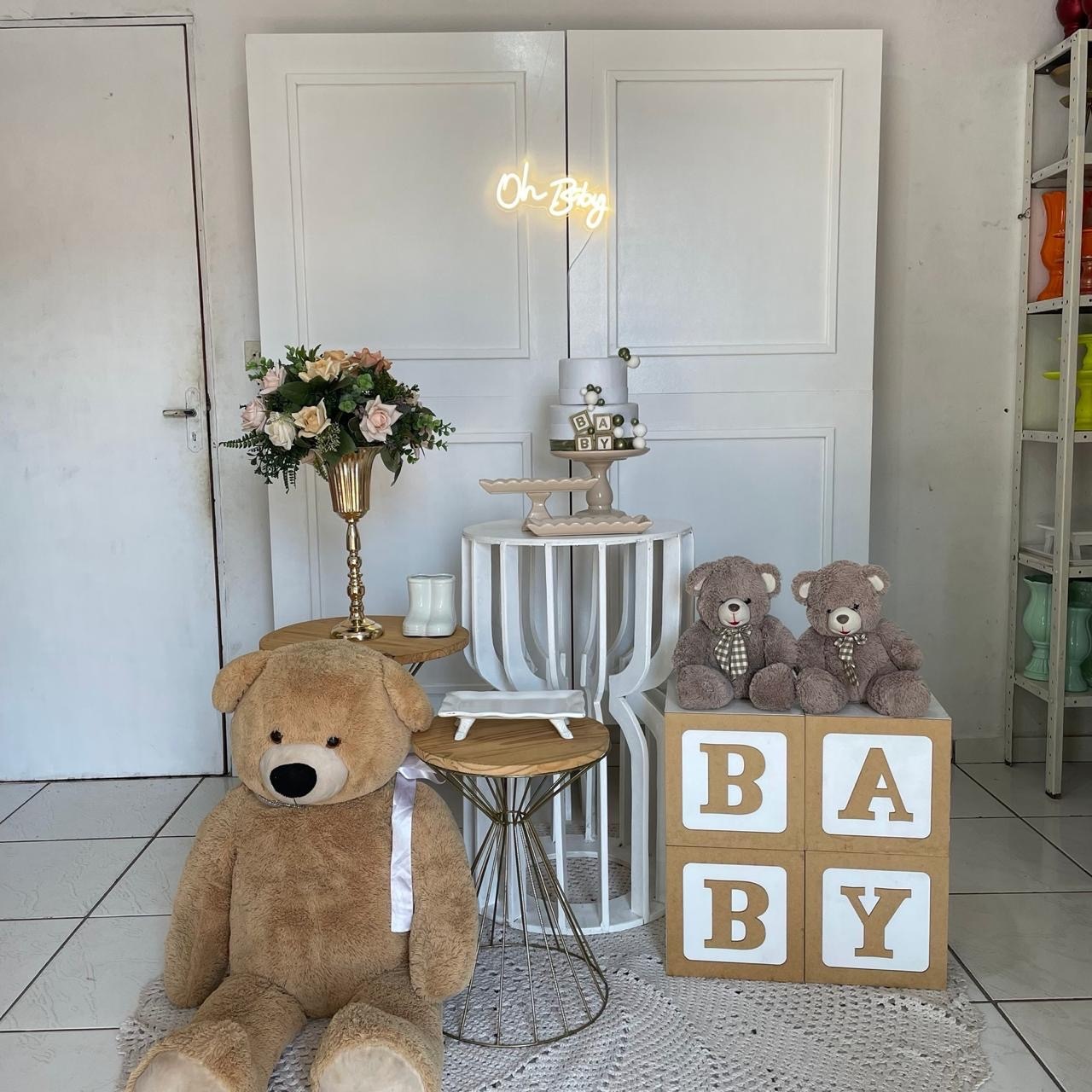 Kit Chá de Bebê Branco Boiserie - Cantinho Da Alegria Festas