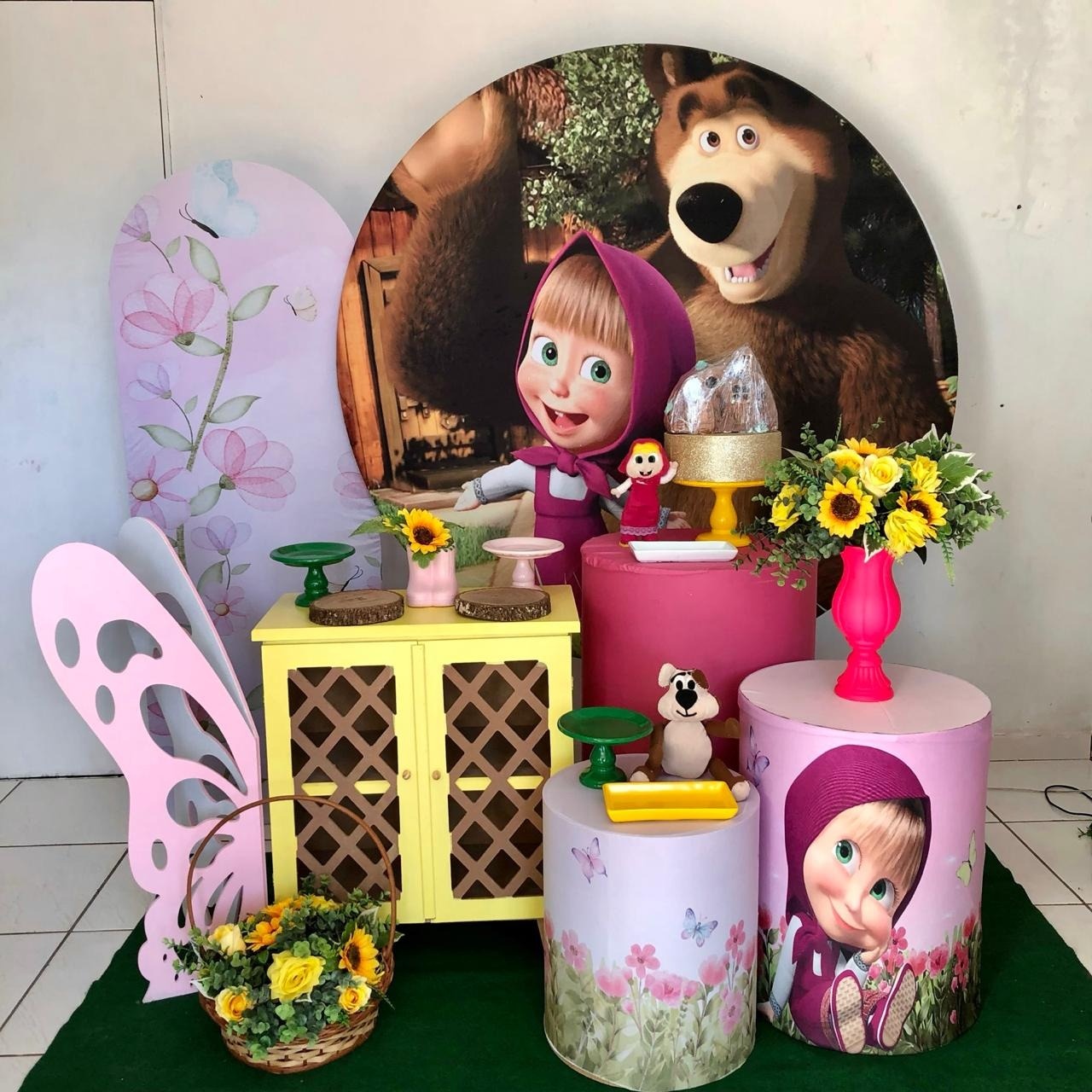 Composição Masha E O Urso Fem. - Cantinho Da Alegria Festas