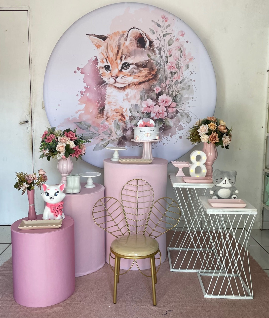 Kit Gatinho 2.0 Com Balões de Brinde  - Cantinho Da Alegria Festas