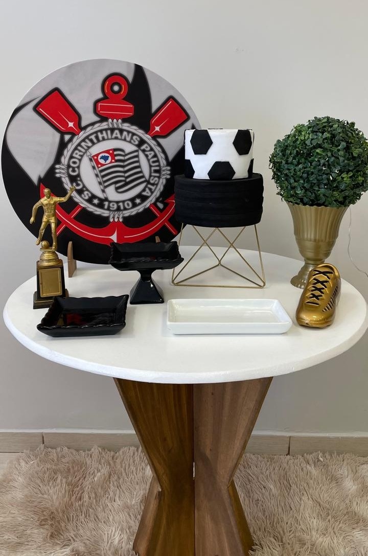 Mini Kit de Mesa Corinthians - Cantinho Da Alegria Festas