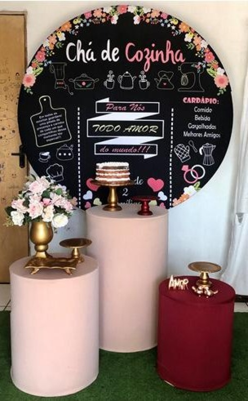 Kit Chá de Cozinha Marsala - Cantinho Da Alegria Festas