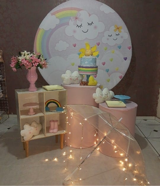Kit Chuva de Amor  - Cantinho Da Alegria Festas