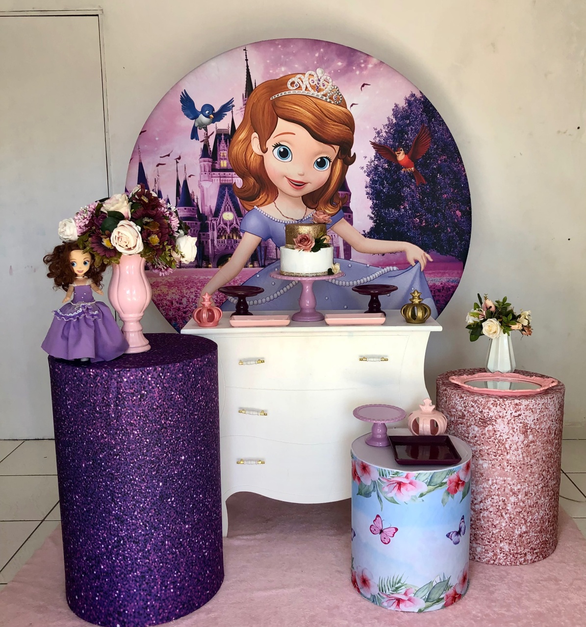 Kit Princesa Sofia  2.0 Com Balões de Brinde - Cantinho Da Alegria Festas