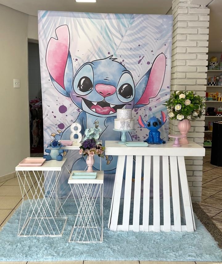 Kit Stitch 2.0 Com Balões de Brinde  - Cantinho Da Alegria Festas