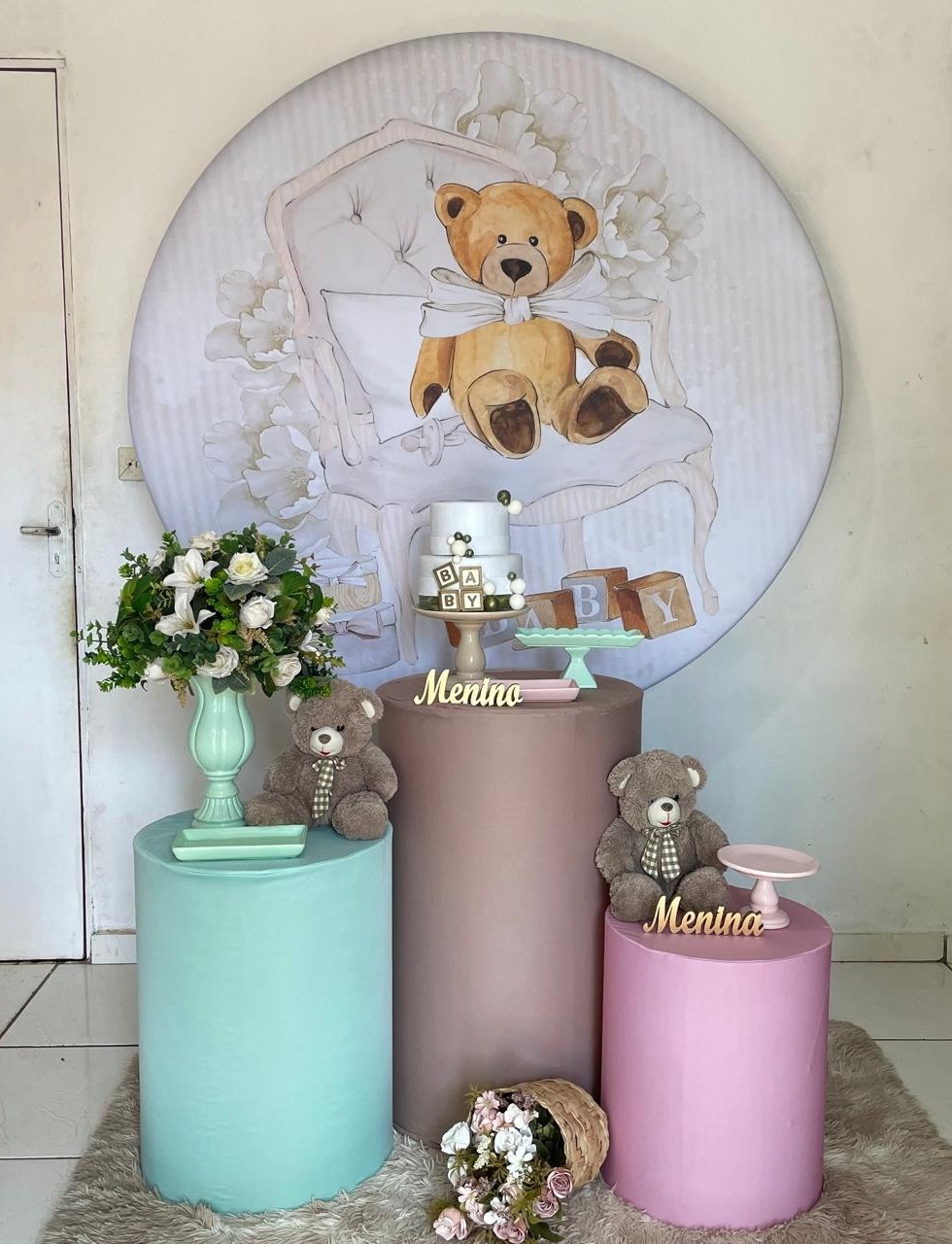 Kit Chá Revelação Urso  - Cantinho Da Alegria Festas